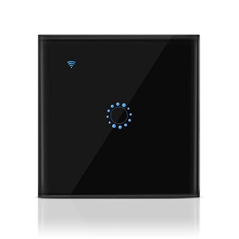 Smart Lichtschalter, Orbeor Touch Schalter Arbeitet mit Alexa und Google Home Wifi Wandschalter 1 Gang 1 Weg Glas Panel Berüh