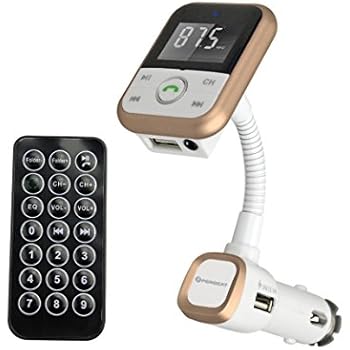 Amazon.com: Perbeat BT67 Wireless Car Bluetooth FM Transmitter