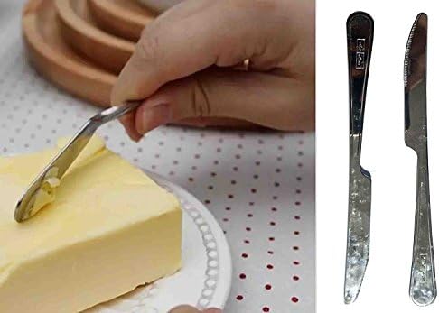 Stainless steel Dinner Knife,Butter Knives Silverware Set Table Knives Flatware Set - Set of 2, 8.5 inch