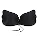 Baabyoo Women's Self Adhesive Bras Invisible Bra Strapless Backless Bra Airy Push up Bra Black C