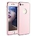 iPhone 7 Plus 5.5 Inch Full Body Hard Case-Auroralove Rose Gold 360 Degree Full Protective Slim Sleek Front Back Case for iPhone 7 Plus 5.5 Inch with Tempered Glass Screen Protector