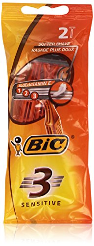 Бритвенный станок однораз BIC 3 Sensitive 2шт (3086123221673)