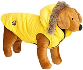 Doggy Things Puffa Jacket, L, Yellow