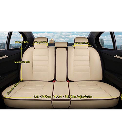 image for Eapmic 11Pcs Deluxe PU Leather Auto Car Seat Covers Cushions Front Rea