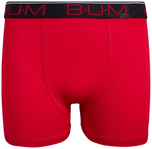 B.U.M. Equipment Boys' Performance Dri-Fit Compression Boxer Briefs (6 Pack), Red/Black/Grey, Medium/8-10' - Thumbnail 3