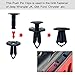 20pcs Car Retainer Clips Fender Liner Fastener Rivet Push Type Clips Nylon Bumper Retainer Fastener Clamps Replacement for Jeep JK JKU 07-18