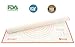 Marcorex Pastry Mat Extra Large with Measurements and Conversion Charts, Non-Stick Non-Slip, Extra-Large Silicone Fondant Mat, Cookie Rolling Dough Mat (Orange)