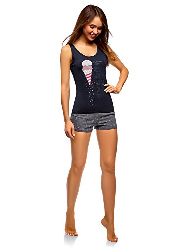 [- oodji Ultra Womens Printed Cotton Pajama Set  -]