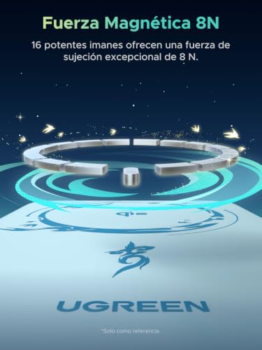UGREEN x Honkai: Edición Star Rail Qi2 15W 10000mAh Power Bank Ultra Delgada Batería Portátil con MagSafe, 30W Cable USB-C Integrado, Carga Inalámbrica Magnética Compatible con iPhone 17/16/15 Series