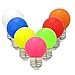 MEXUD-1W E27 Coloured Round LED Golf Ball Light Bulb Lamp (Yellow)