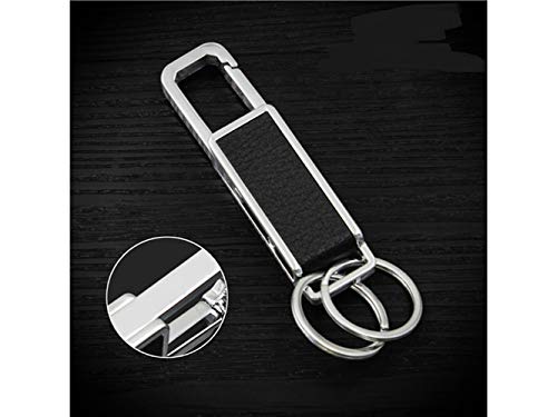 Simple Men's Multi-function Bottle Opener Keyring Chain Holder Keychain Organizer for Car/Key Finder(Black) Bartender