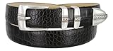 Brandon Italian Calfskin Leather Designer Dress Golf Belt for Men 30mm Wide