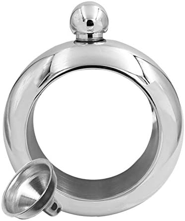 FeiZhu Fashion Bracelet Flask for Women,3.5 oz (Sliver)