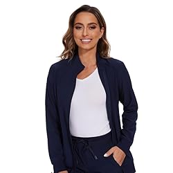 COZYFIT Scrub Jackets for Woman, Zip Front Nurse