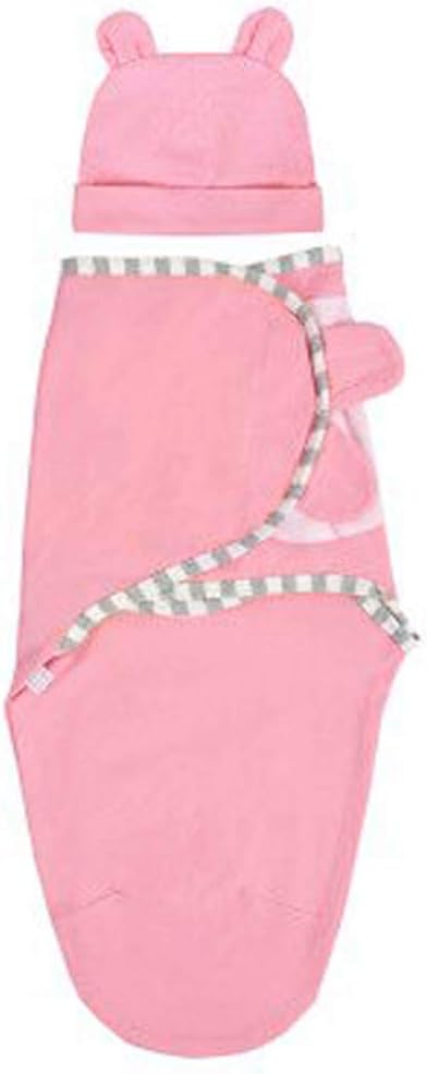 Little Story Newborn Baby Blanket Swaddle Solid Sleeping Bag Sleep Sack Stroller Wrap+Hat Infant Newborn Sleeping Cap + Sleeping
