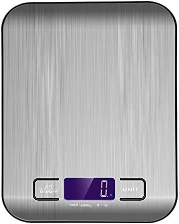 Ebot Digital Kitchen Scale Multifunction Food Scale, 11 lb 5 kg, Stainless Steel with Anti-fingerprint Technology (Batteries Included)