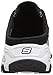 Skechers Sport Women's D'Lites a New Leaf Fashion Sneaker, Black/White Knit, 7.5 M US