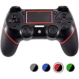 PS4 Controller Wireless DualShock 4 ACGEARY Playstation 4 Gamepad with USB Cable，Compatible with All PS4 Models &amp; PC (Black＆red)