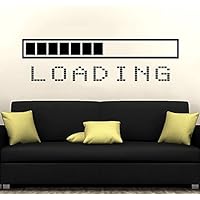 Loading Bar Wall Decal Vinyl Sticker Decals Gaming Video Game Boy Room Decor Bedroom Men Gift Dorm Gamer Gifts Loading Bar Kids Decor ZX128