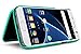 Galaxy S7 Case, Bastex Teal Hidden Back Mirror Wallet Case with Stand Feature and Card Holder for Samsung Galaxy S7 G930
