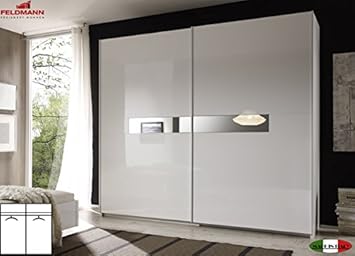 Sliding Door Wardrobe 555023 2 Door Wardrobe White High Gloss