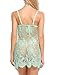 Avidlove Womens Lace Pajamas Floral Babydoll Nightgown with G-string, Green,Large