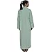 NDK New York Women's Zipper Front Chenille Bathrobe 100% Cotton Length 52 inches