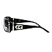 CG Eyewear Womens Rhinestones Sunglasses Rectangular Designer Fashion Black
