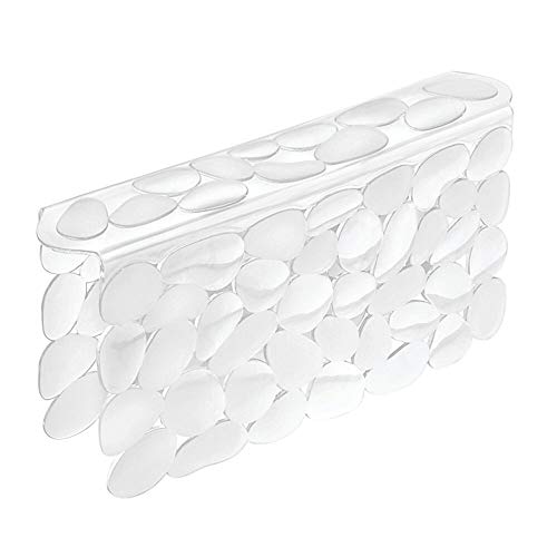 mDesign Adjustable Kitchen Sink Dish Drying Mat/Grid Soft Plastic