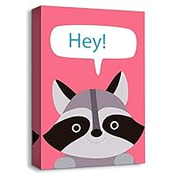 signwin-Canvas Wall Art-Cute Animal Portrait-Canvas Prints Home Artwork Decoration for Kids Bedroom,Bathroom - 12x18 inches