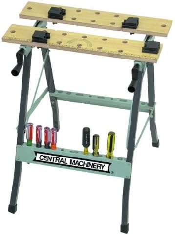 Folding Clamping Workbench with Movable Pegs by US General