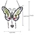 KY&BOSAM Butterfly Wind Chime with Crystal Sympathy Wind Spinner Memorial Wind Chimes for Loss of Loved One Prime Bereavement Sympathy Memorial Gift for Loss of Mother Father Condolence Remembrance