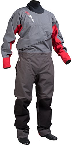 2016 Gul Junior Dartmouth Eclip Zip Drysuit CHARCOAL/RED + UNDERFLEECE GM0378 Junior Sizes - JUNIOR LARGE
