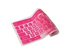 Folox® Colorful Anti Dust Universal Desktop Computer Keyboard Skin Protector Cover for Fullsize PC Keyboard (Hot Pink)