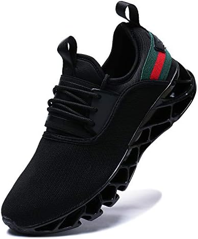 Lingmu Men Walking Tennis Shoes Running Casual Lightweight Sport Sneakers Breathable Non-Slip Trainers Fitness Gym