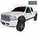 E-Autogrilles EAG Black Fender Flare (99-07 F-250/F-350 Super Duty Pocket Rivet Style Front+Rear)