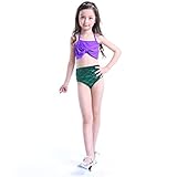 Newland Girl's Kids 2 Piece Mermaid Swimwear Swimsuit Bikini Bathing Suit