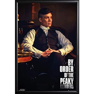 Peaky Blinders Tommy Cillian Murphy Poster Framed Black