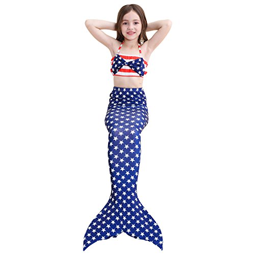 Kakawayi Girls Swimming Mermaid Tail Sets with Monofin
