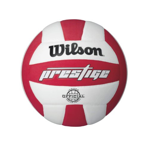 Wilson Prestige Volleyball, White/Red