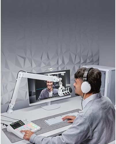 PSA1+ Professioneller Studioarm mit Federdämpfung und Kabelmanagement (Weiß)