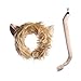 Wildlife Tree Plush Lion Ears Headband and Tail Set for Lion Costume, Cosplay, Pretend Animal Play or Safari Party Costumes