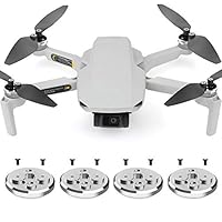 Vkarh 4pcs Motor Cover for DJI Mavic Mini Drone - Metal Motor Protective Cover for DJI Mavic Mini Drone Motors - Dustproof Anti-Paddle Anti Bump Silver