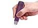 6 Pack - Empty Roll on Glass Bottles [Stainless Steel Roller] 10ml Refillable Color Roll On for Fragrance Essential Oil - Metal Chrome Roller Ball - 10 ml 1/3 oz - Purple Color