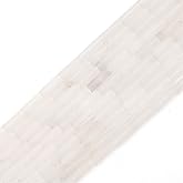 BEADIA Natural White Quartz Tube Beads Cylinder 4x13mm 38cm/Strand Stone Beads for Jewelry Making