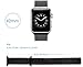 Lumina Apple Watch Band with Magnetic Lock-Lumina Milanese Style Watch Loop Stainless Steel Bracelet Strap Band-No Buckle Required-Black