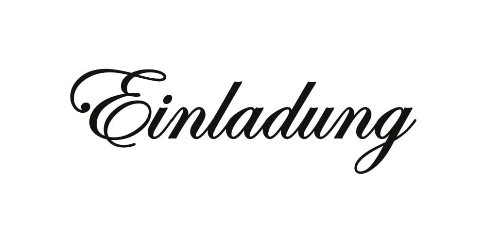 Wooden Stamp "Invitation", approx. 60 x 13 mm