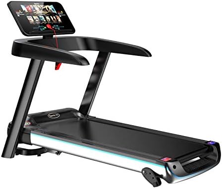 LANPAOPAO treadmill,bluetooth folding treadmill ultra-quiet models running machine,12 pre-programs and adjustable speed walking running exercise fitness machine