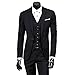 Cloudstyle Mens 3-Piece Suit Notched Lapel One Button Slim Fit Formal Jacket Vest Pants Set