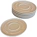 Drink Coasters - Set of 6. Fully Stackable. Made From Natural Bamboo Fiber. Protect Your Furniture From The Sweatiest Drinks. Great For Using & Gifting!